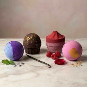 Bombe de baie efervescente cu Unt de Shea și uleiuri naturale