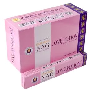 Bețișoare parfumate naturale Golden Nag Love Potion